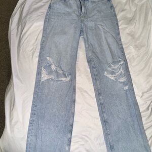 Distressed Light Wash Jeans